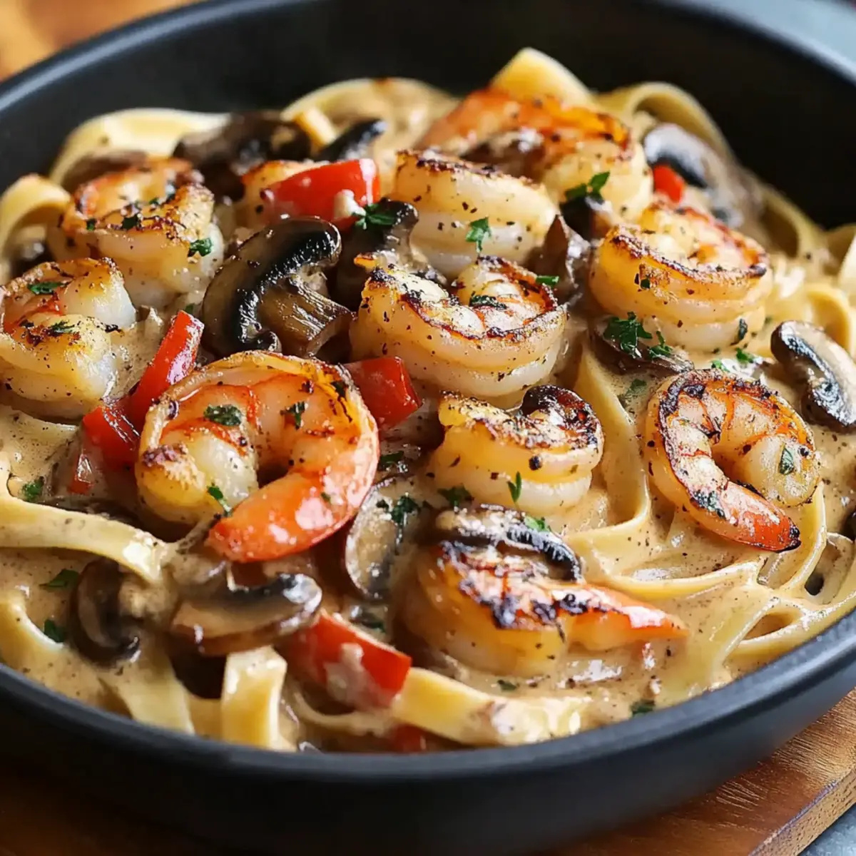 Blackened Shrimp Stroganoff