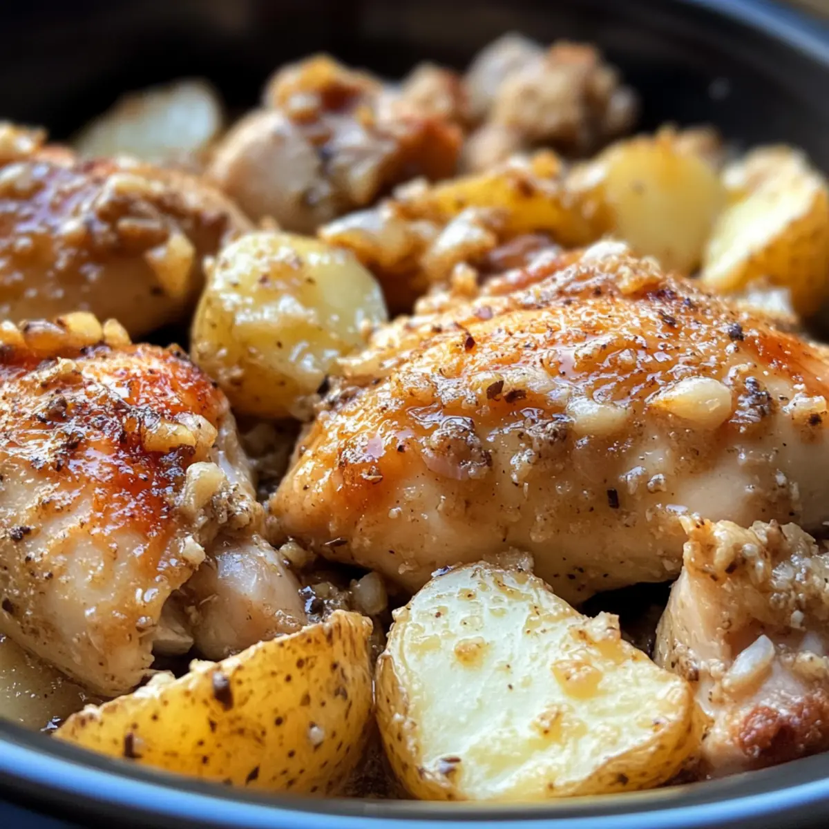 Garlic Parmesan Crockpot Chicken