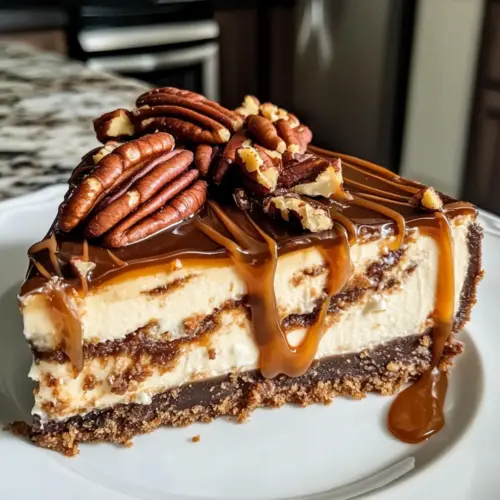 Salted Caramel Turtle Cheesecake