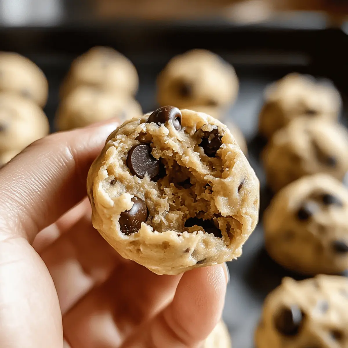 No-Bake Protein Balls With Cookie Dough Flavor