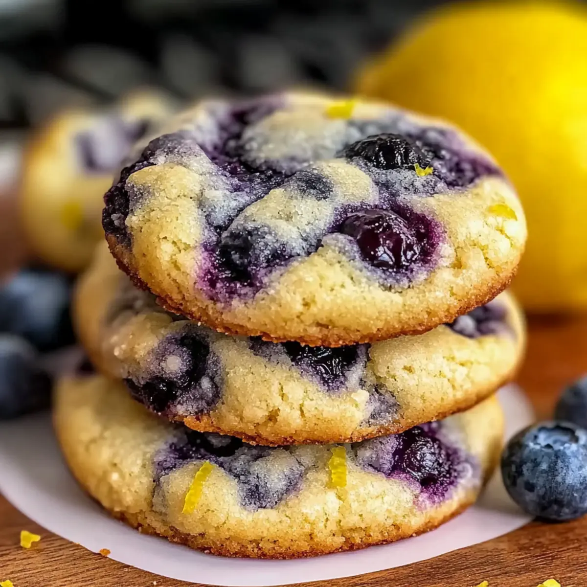 Lemon Blueberry Cheesecake Cookies