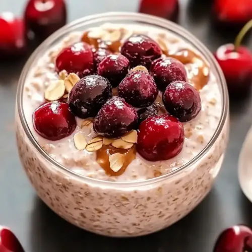 Creamy Cherry Overnight Oats