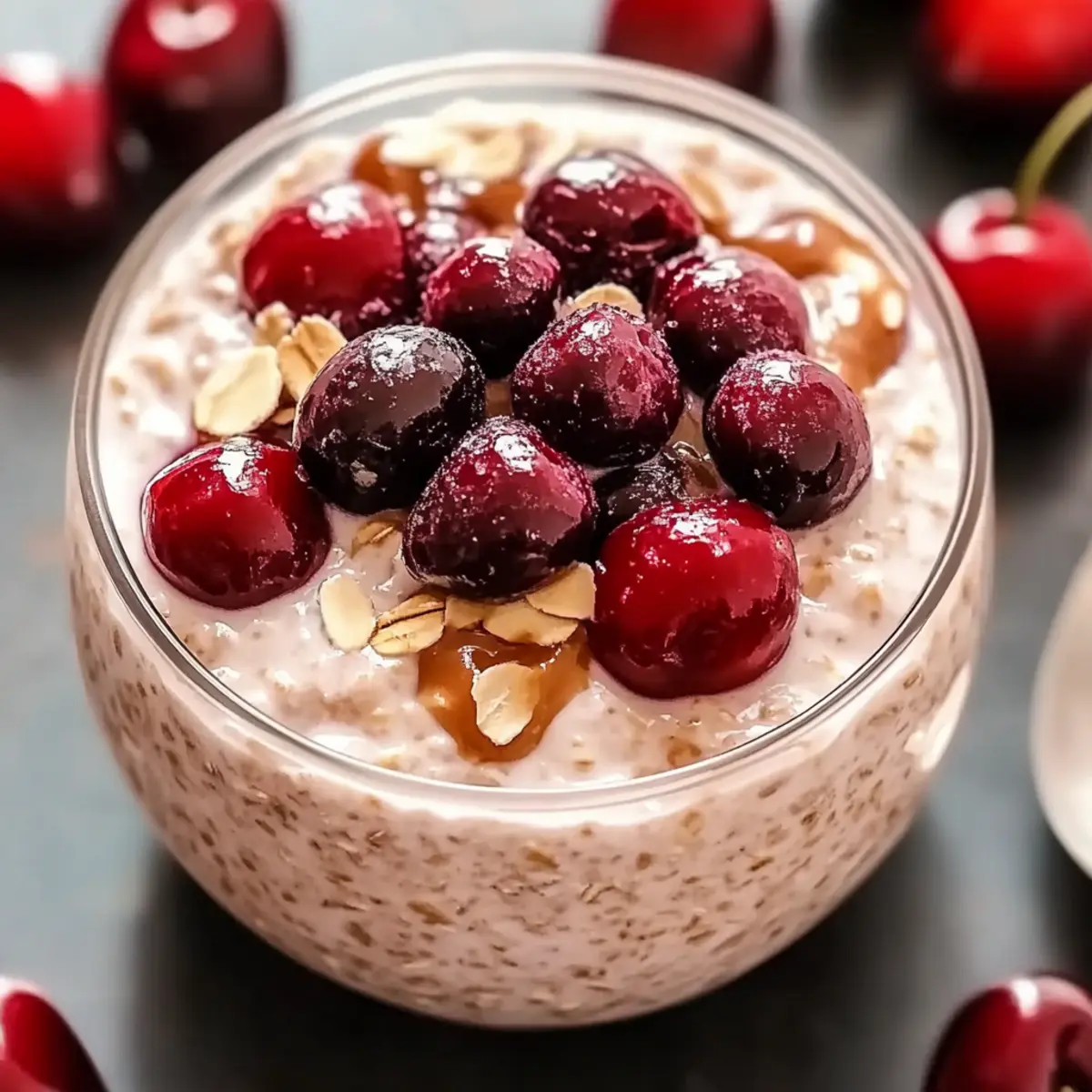 Creamy Cherry Overnight Oats