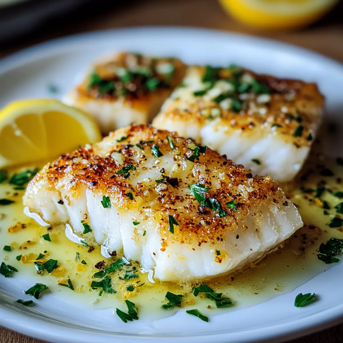 Lemon Garlic Butter Cod