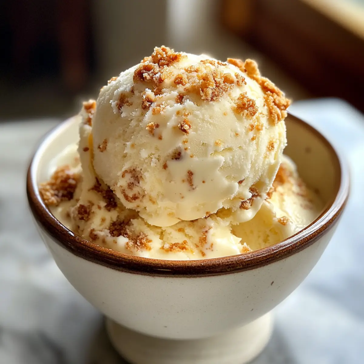 No Churn Crème Brûlée Ice Cream