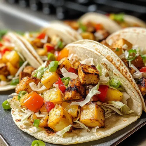 Sweet and Sour Tofu Tacos