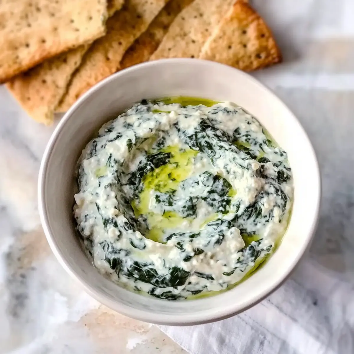 Spinach Dip with Cottage Cheese