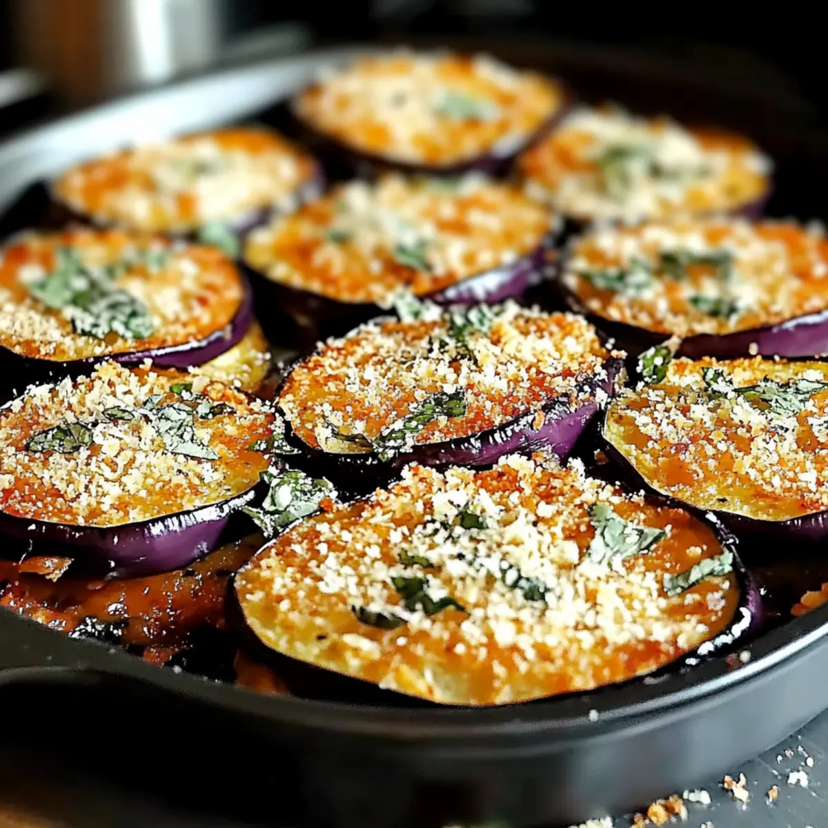 Crispy Baked Eggplant Parmesan