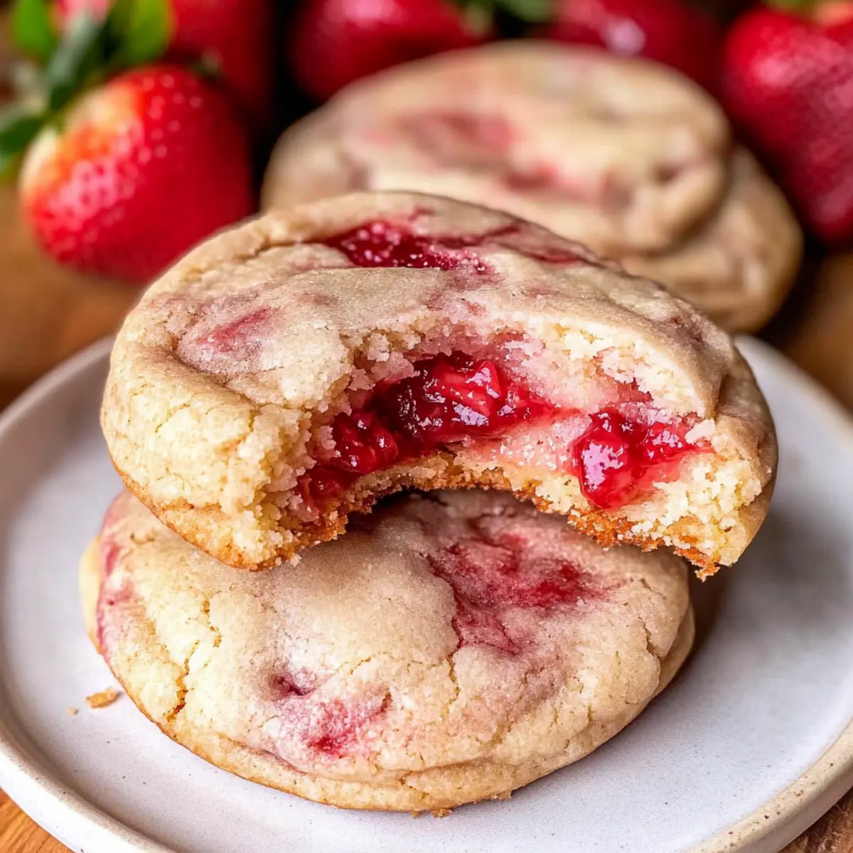Strawberry Cheesecake Cookies