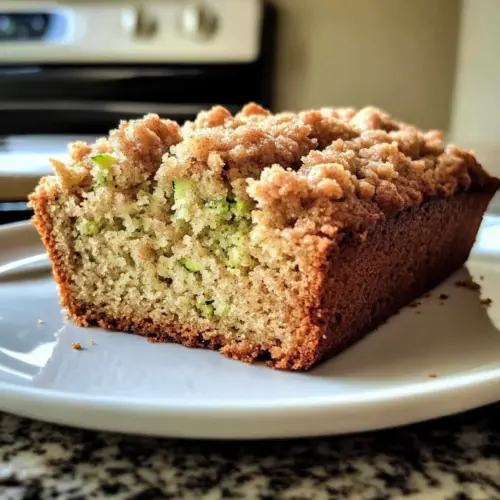 Cinnamon Streusel Topped Zucchini Bread