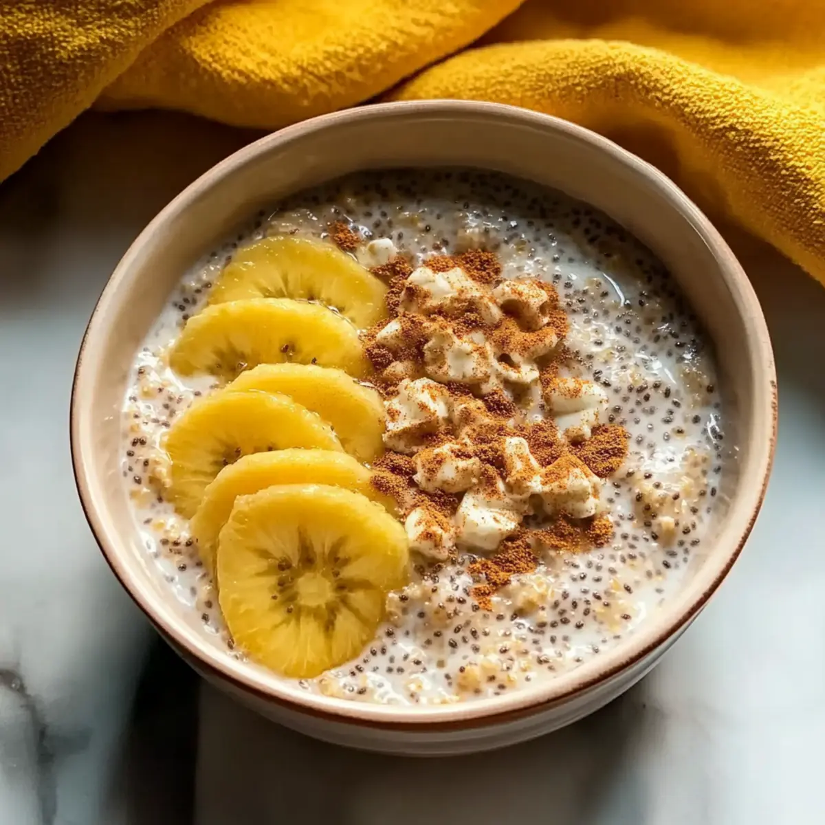 Cinnamon Overnight Oats with Chia Seeds