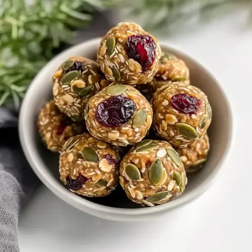 Healthy Pumpkin Seed & Cranberry Energy Balls