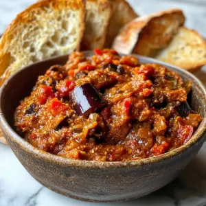 Roasted Eggplant and Bell Pepper Spread