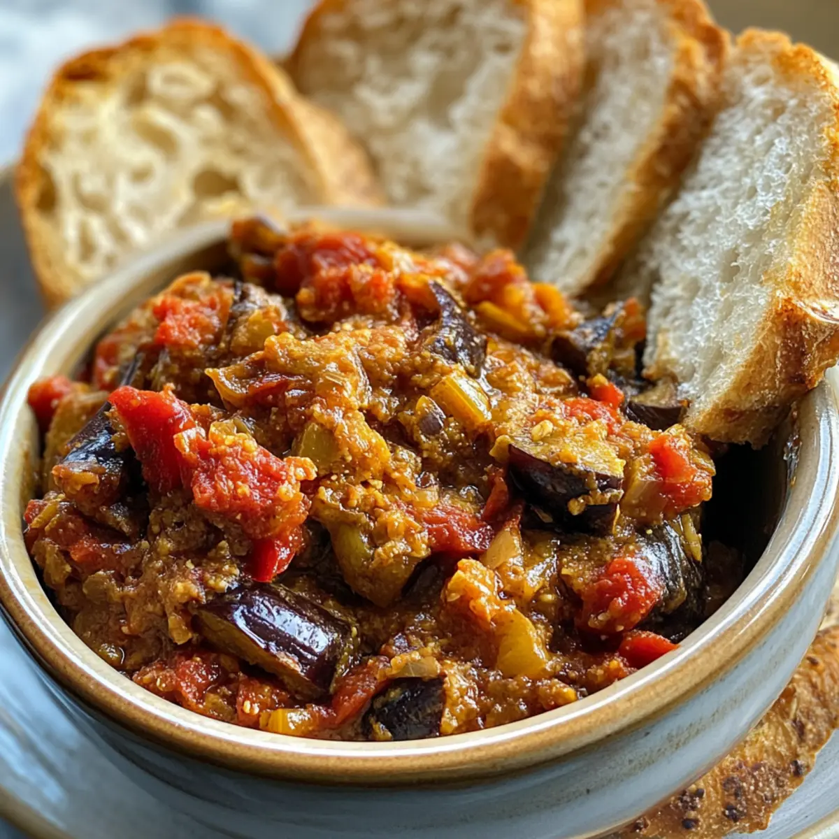 Roasted Eggplant and Bell Pepper Spread