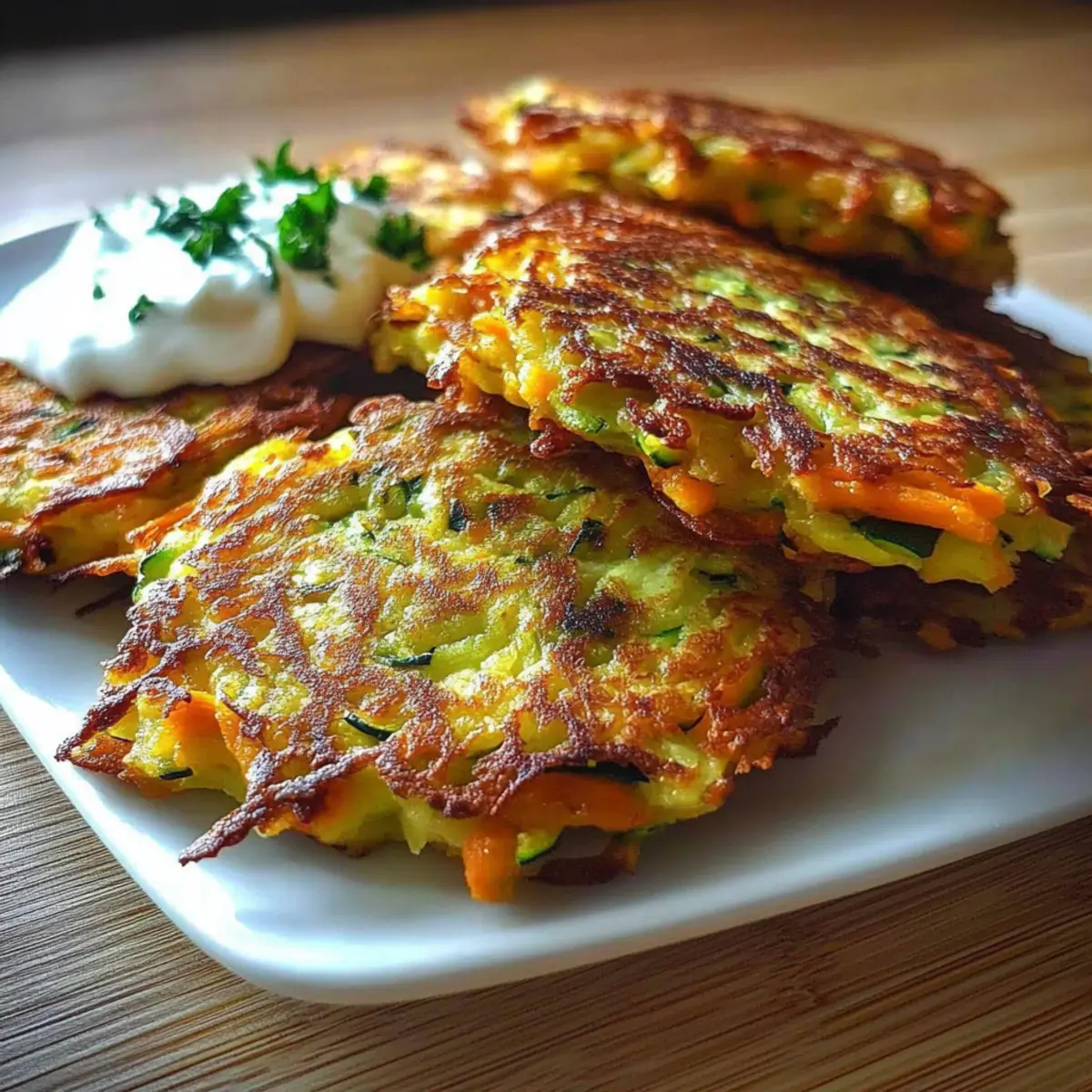 Zucchini-Carrot Fritters
