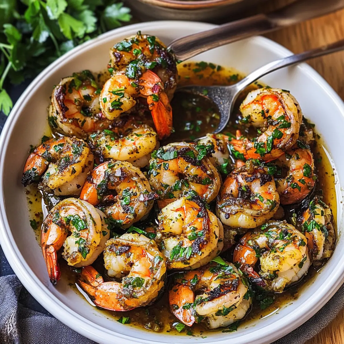 Pan Seared Chimichurri Shrimp