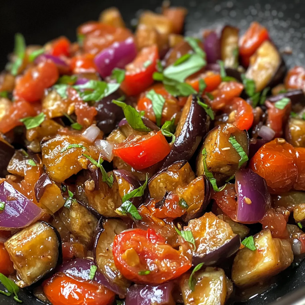 Sauteed Eggplant And Tomatoes