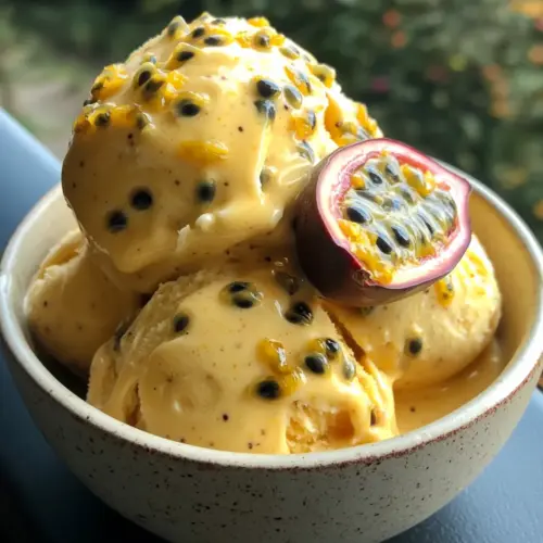 Passion Fruit Ice Cream