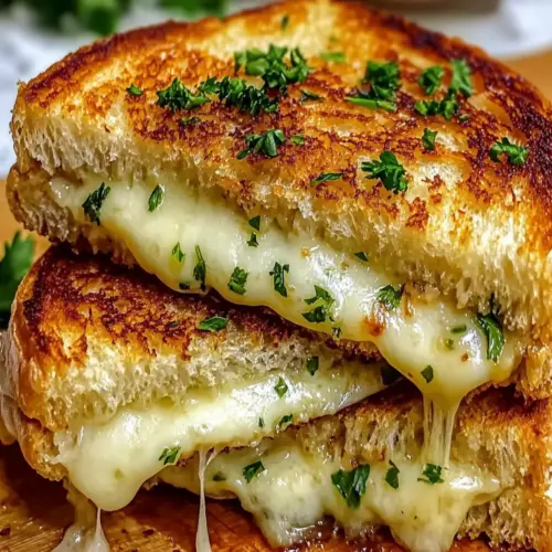 Garlic Bread Grilled Cheese