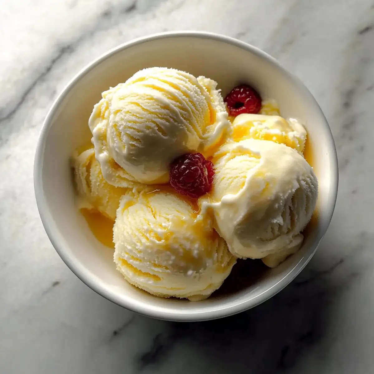 Lemon Curd Ripple Ice Cream