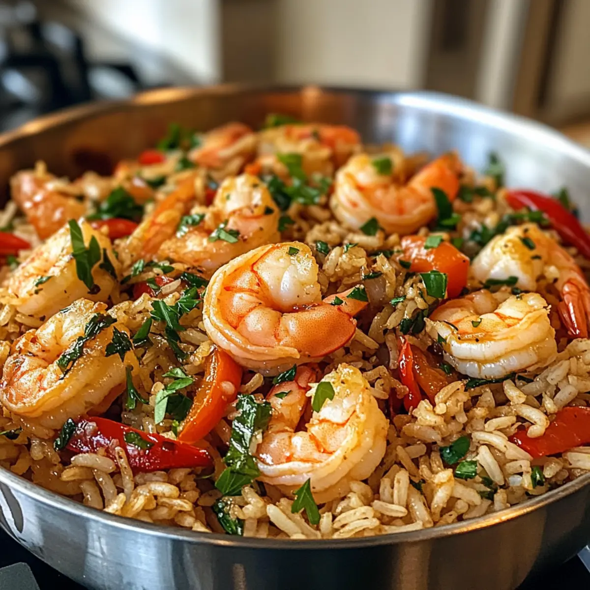 Shrimp Rice with Herbs