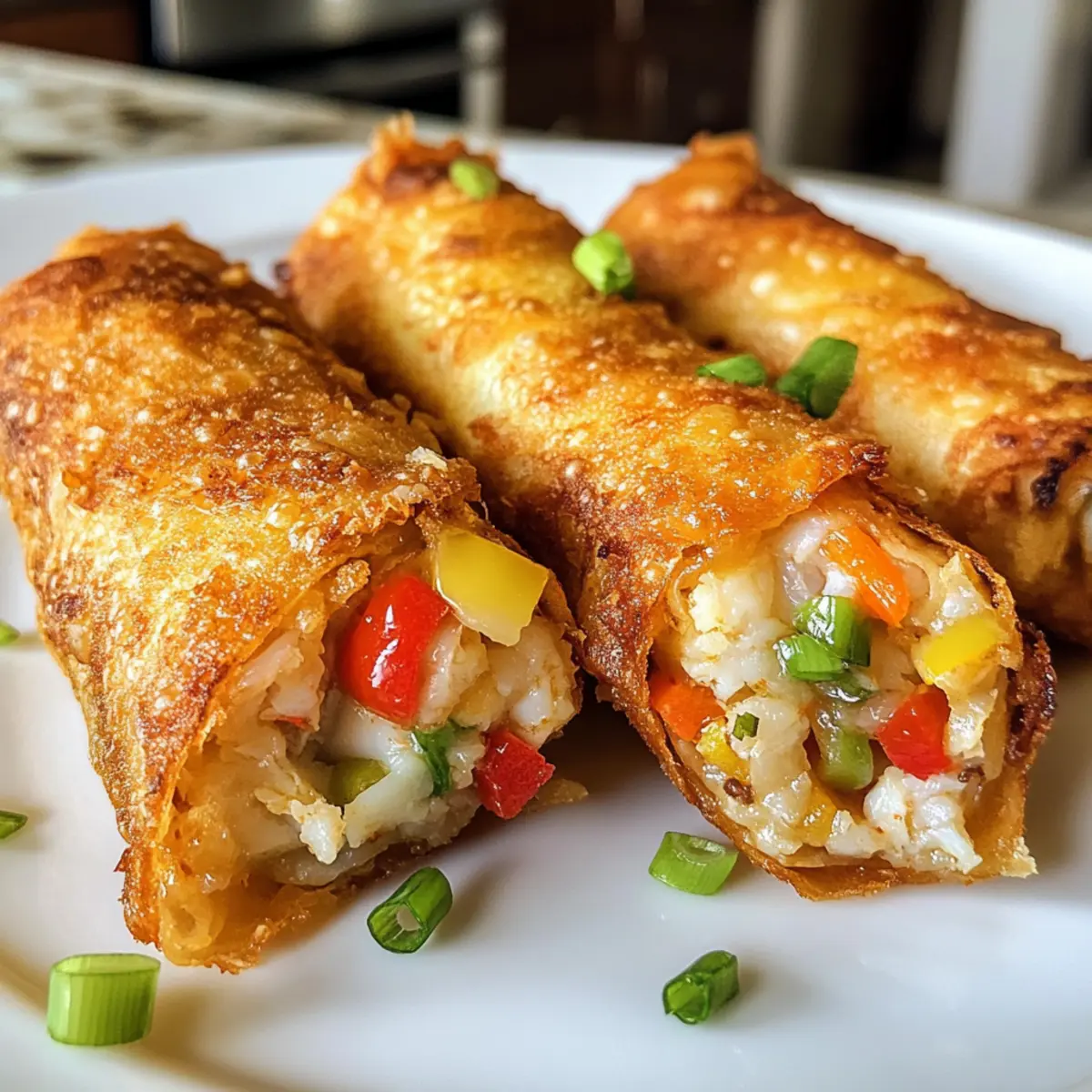 Crab Cake Egg Rolls