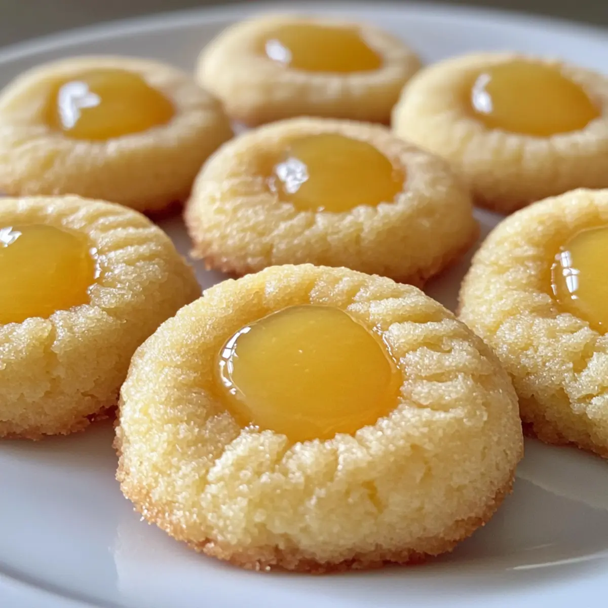 Lemon Curd Thumbprint Cookies