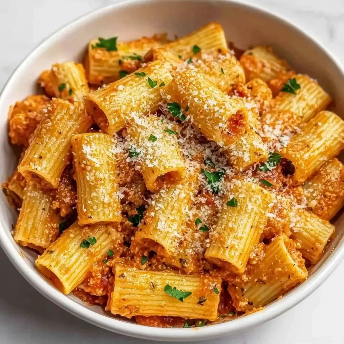 Cottage Cheese Rigatoni