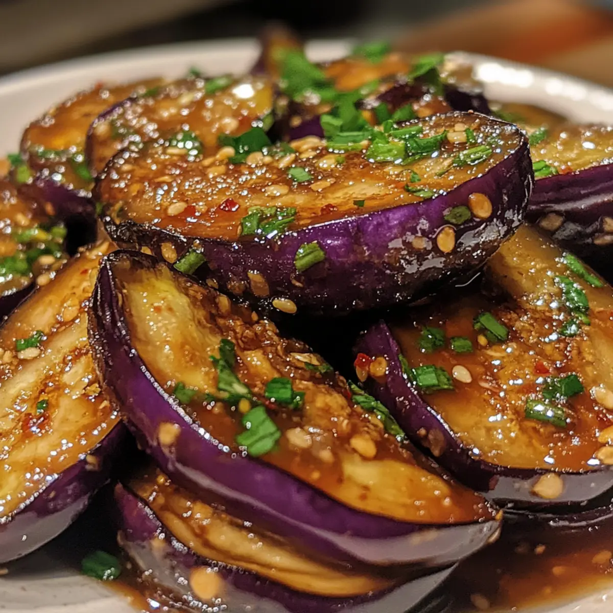 Chinese Eggplant with Garlic Sauce