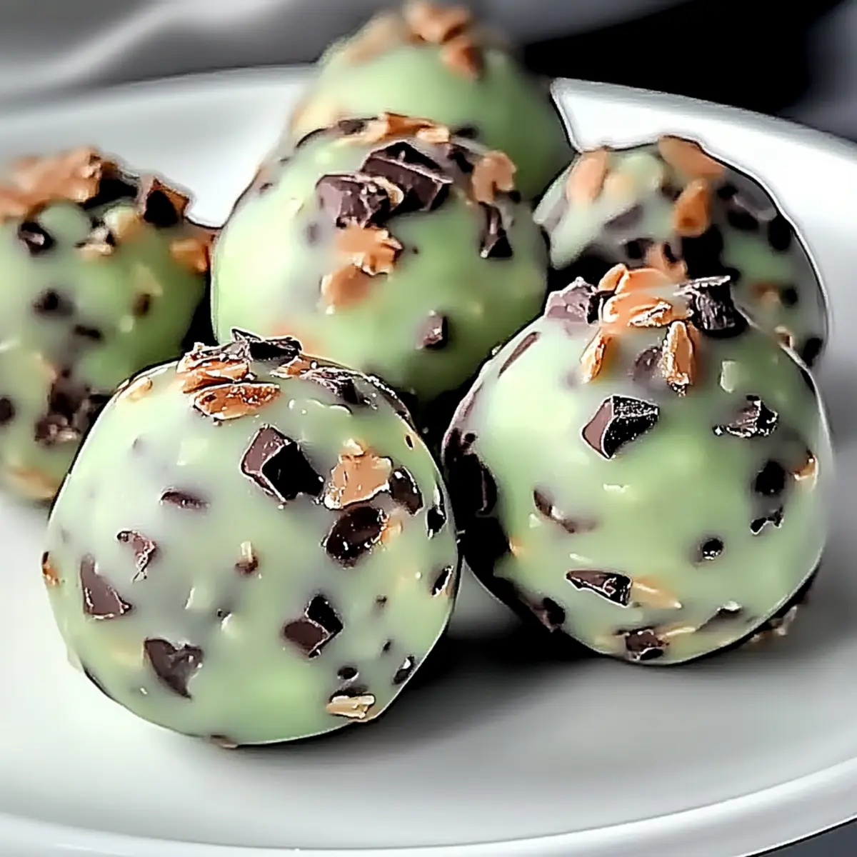 Mint Chocolate Chip Protein Balls