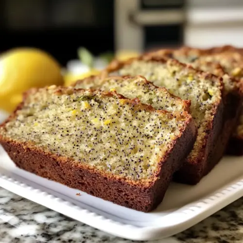 Lemon Poppy Seed Zucchini Bread