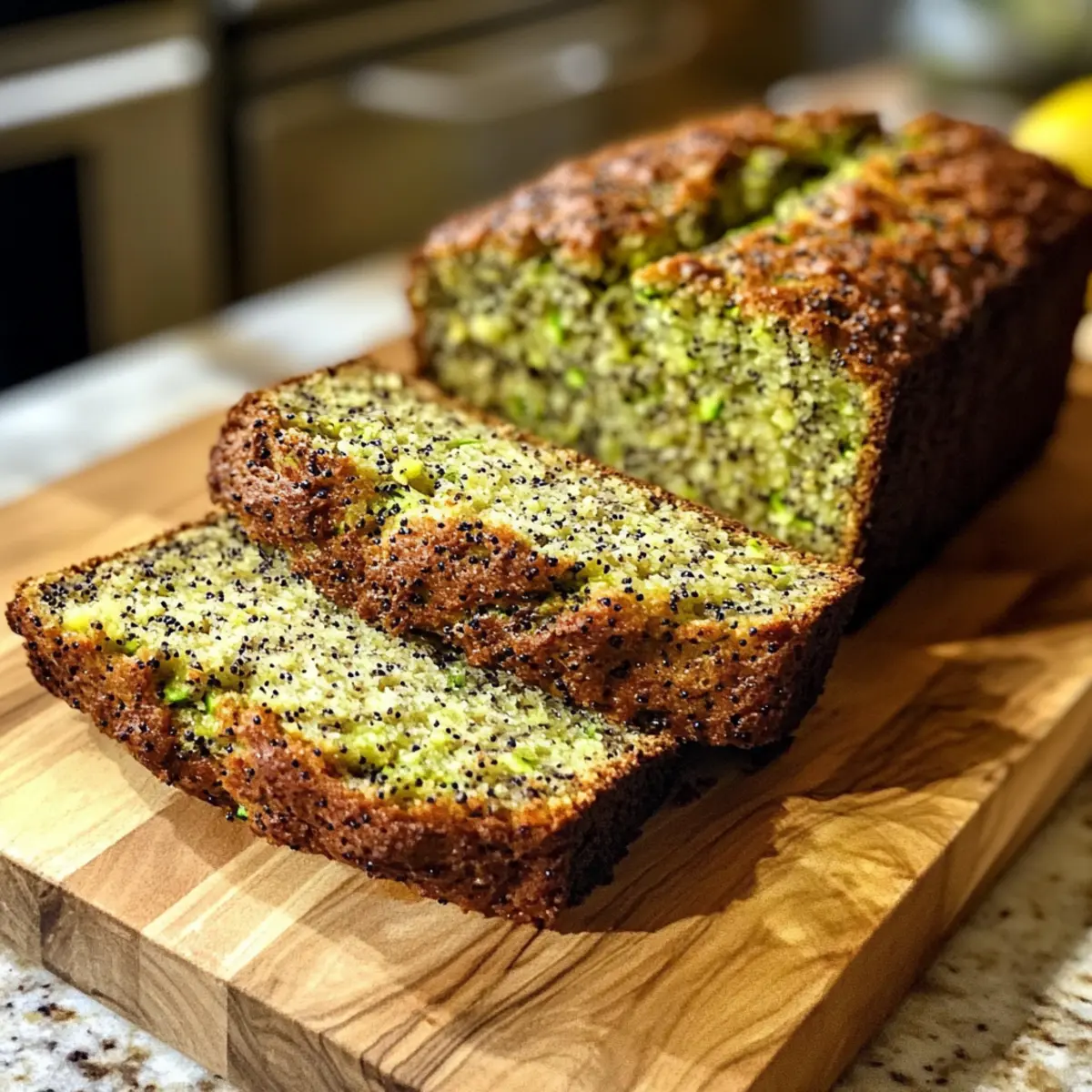 Lemon Poppy Seed Zucchini Bread