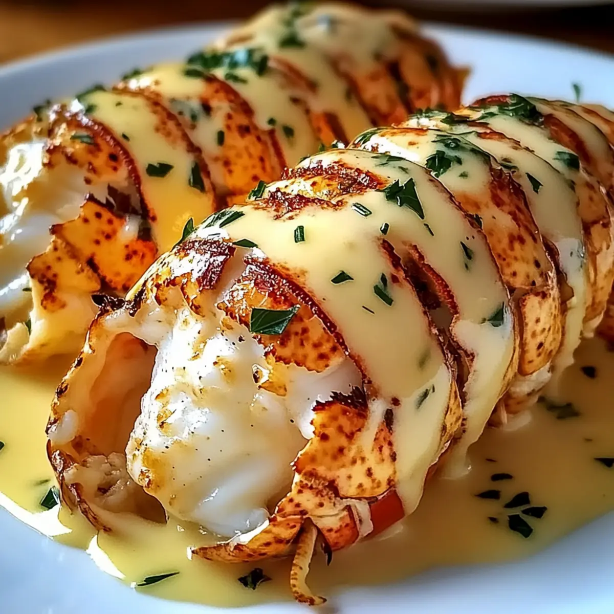 Creamy Garlic Butter Lobster Tails