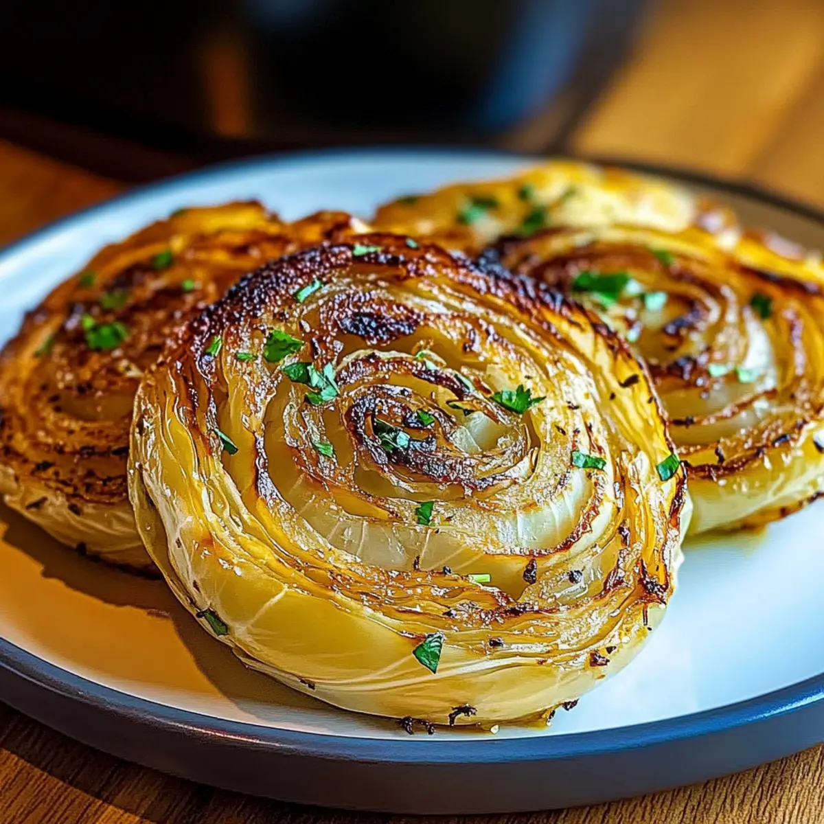 Oven Roasted Garlic Cabbage Steaks