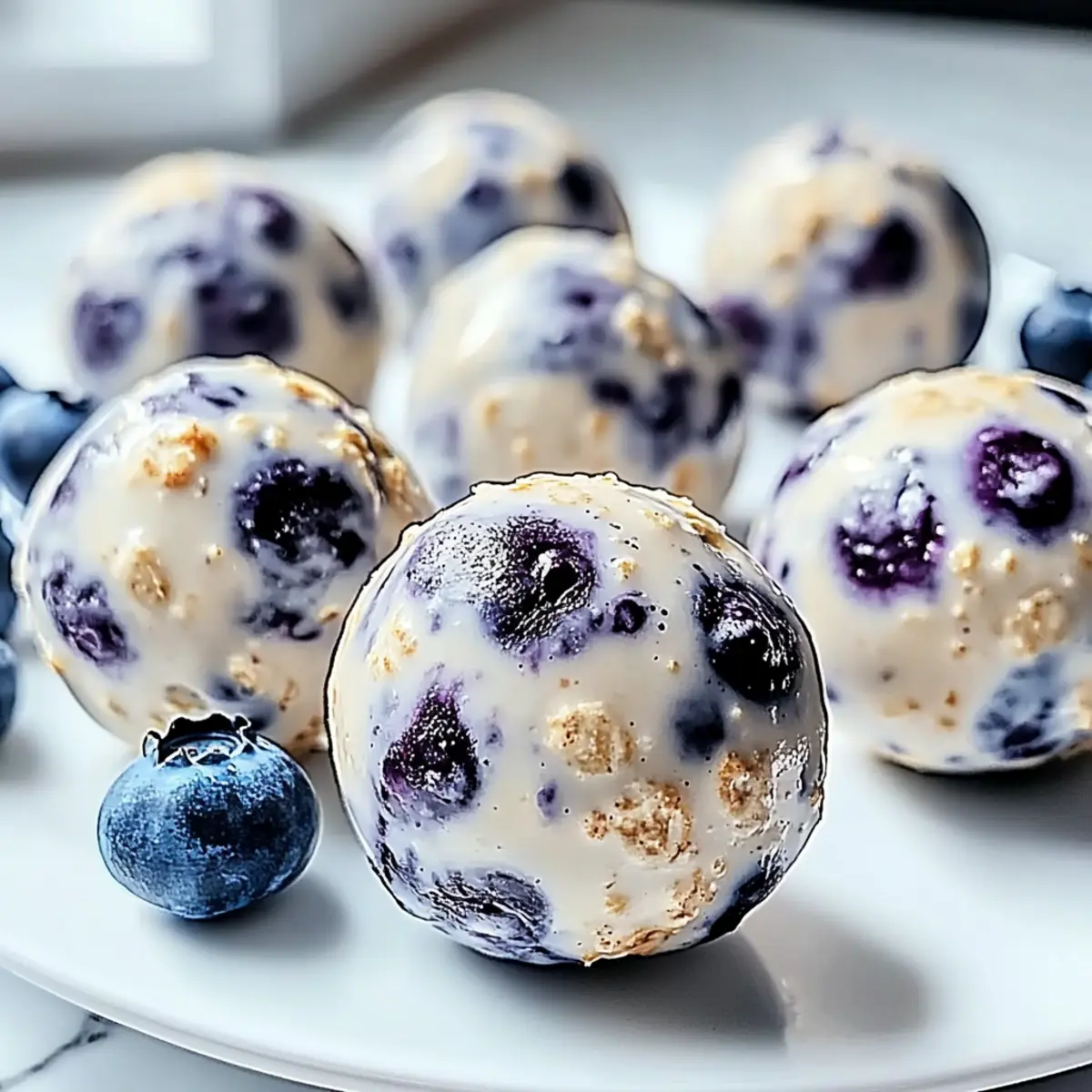 Blueberry Cheesecake Protein Bites