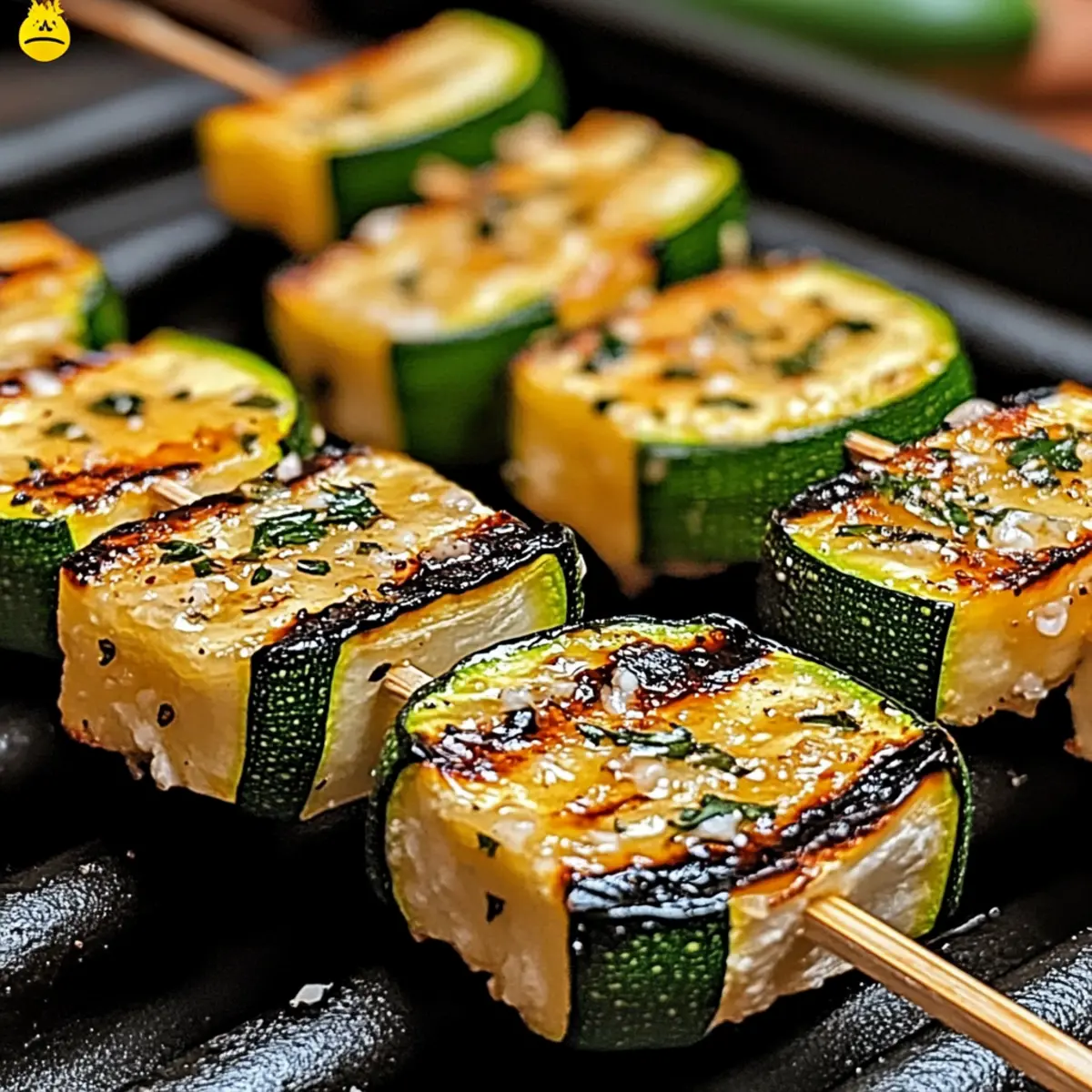 Garlic Butter Zucchini Skewers