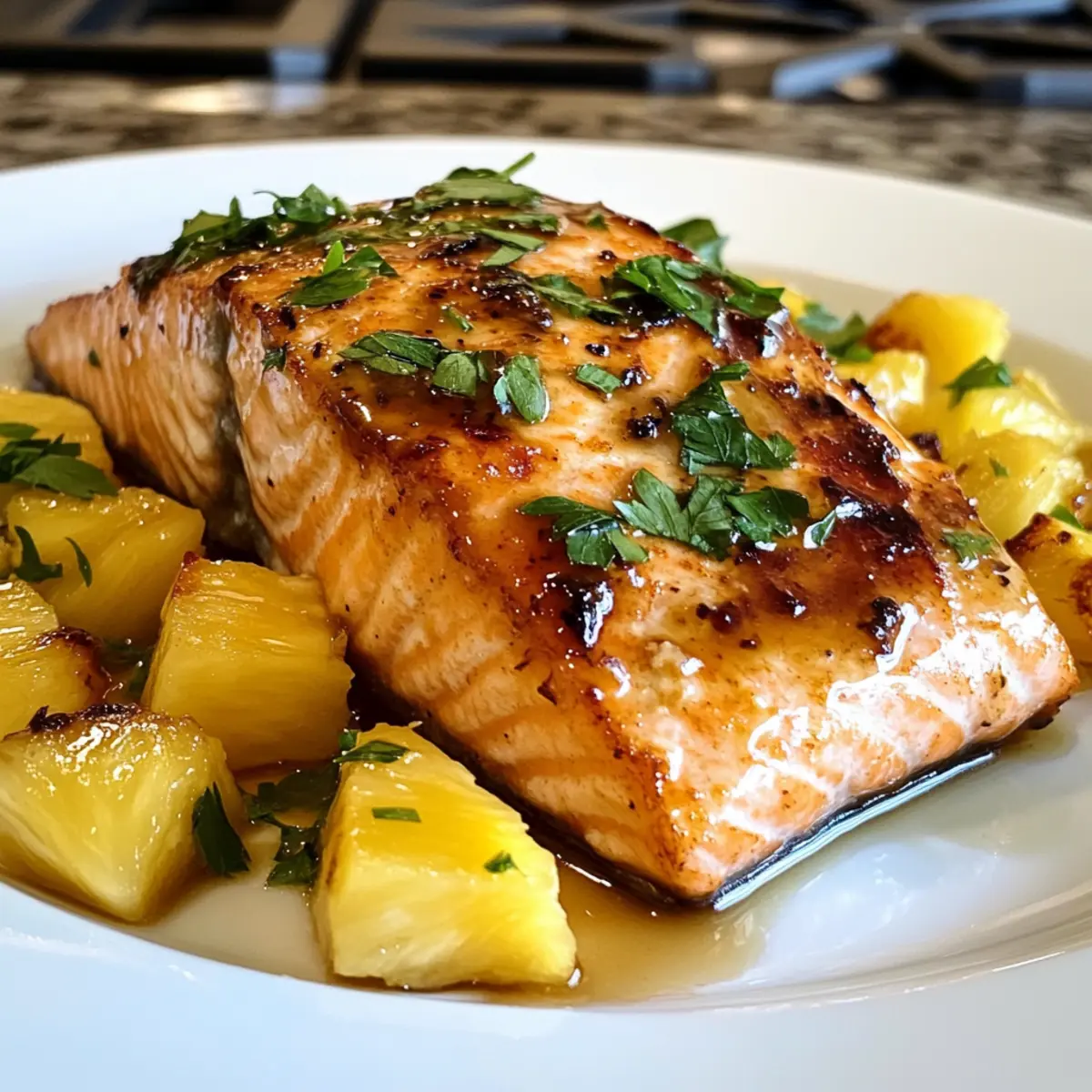 Pineapple Glazed Salmon