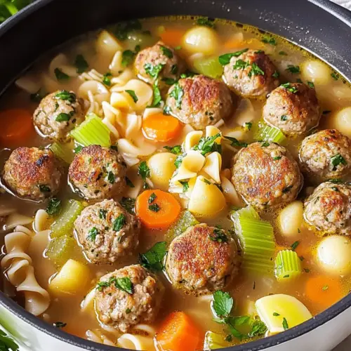 Turkey Meatball Soup