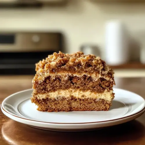 Gingerbread Coffee Cake With Crumble Topping