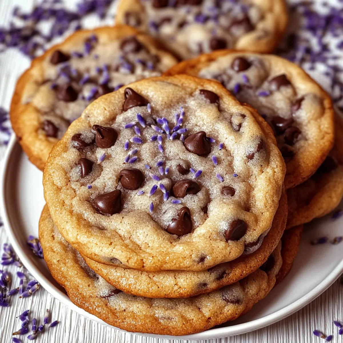 Lavender Chocolate Chip Cookies