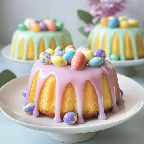 Mini Easter Bundt Cakes