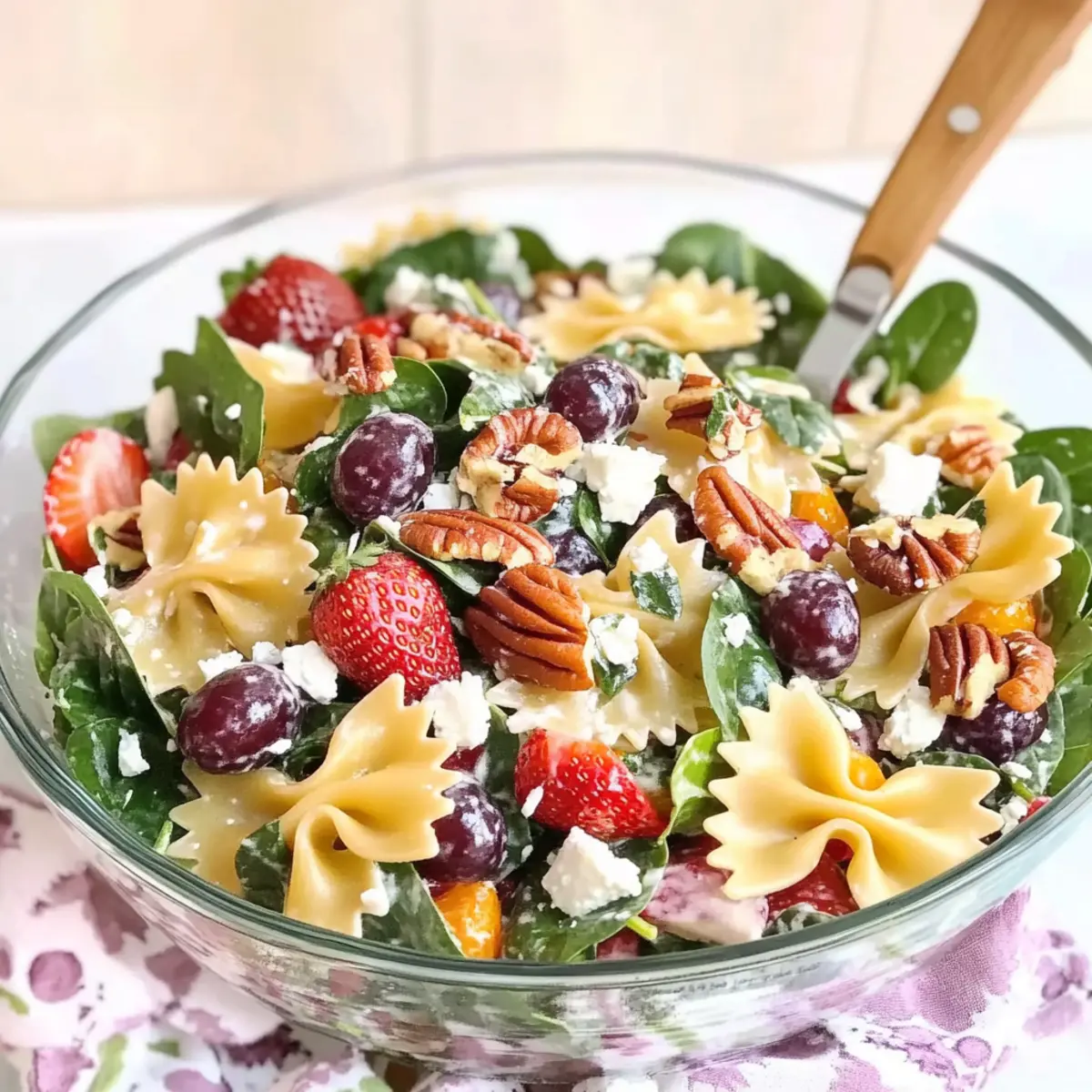 Strawberry Fields Pasta Salad