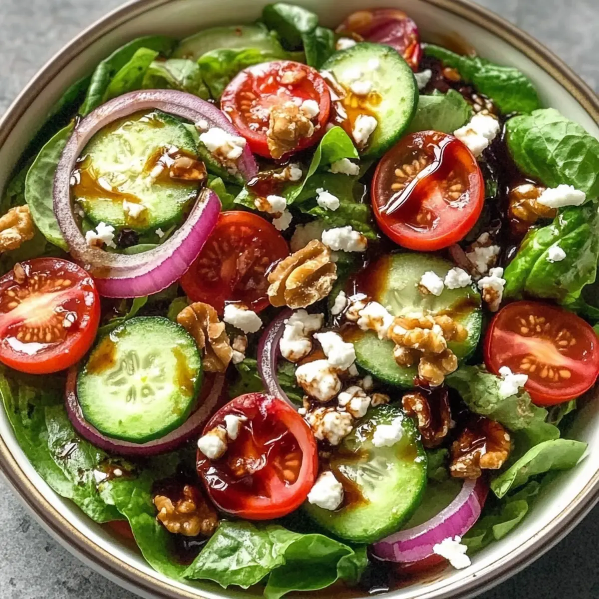 Spring Mix Salad with Balsamic Honey Dressing