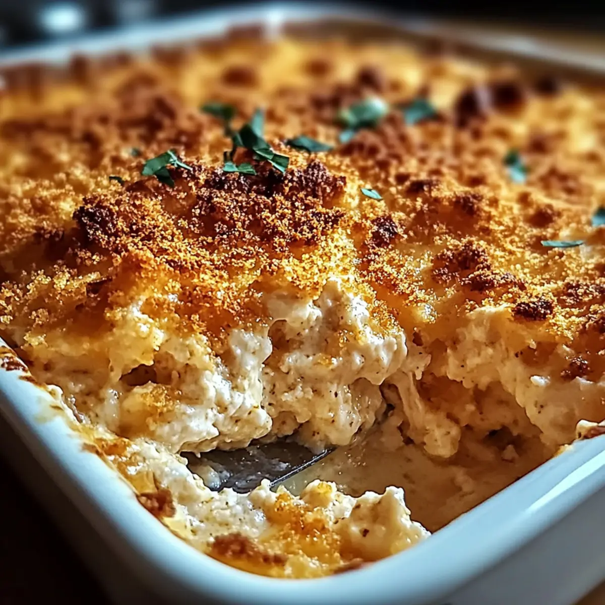 High Protein Chicken Parmesan Casserole