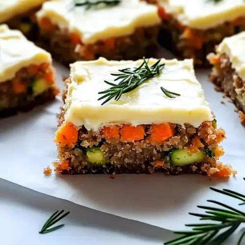 Spiced Ginger Carrot and Zucchini Bars