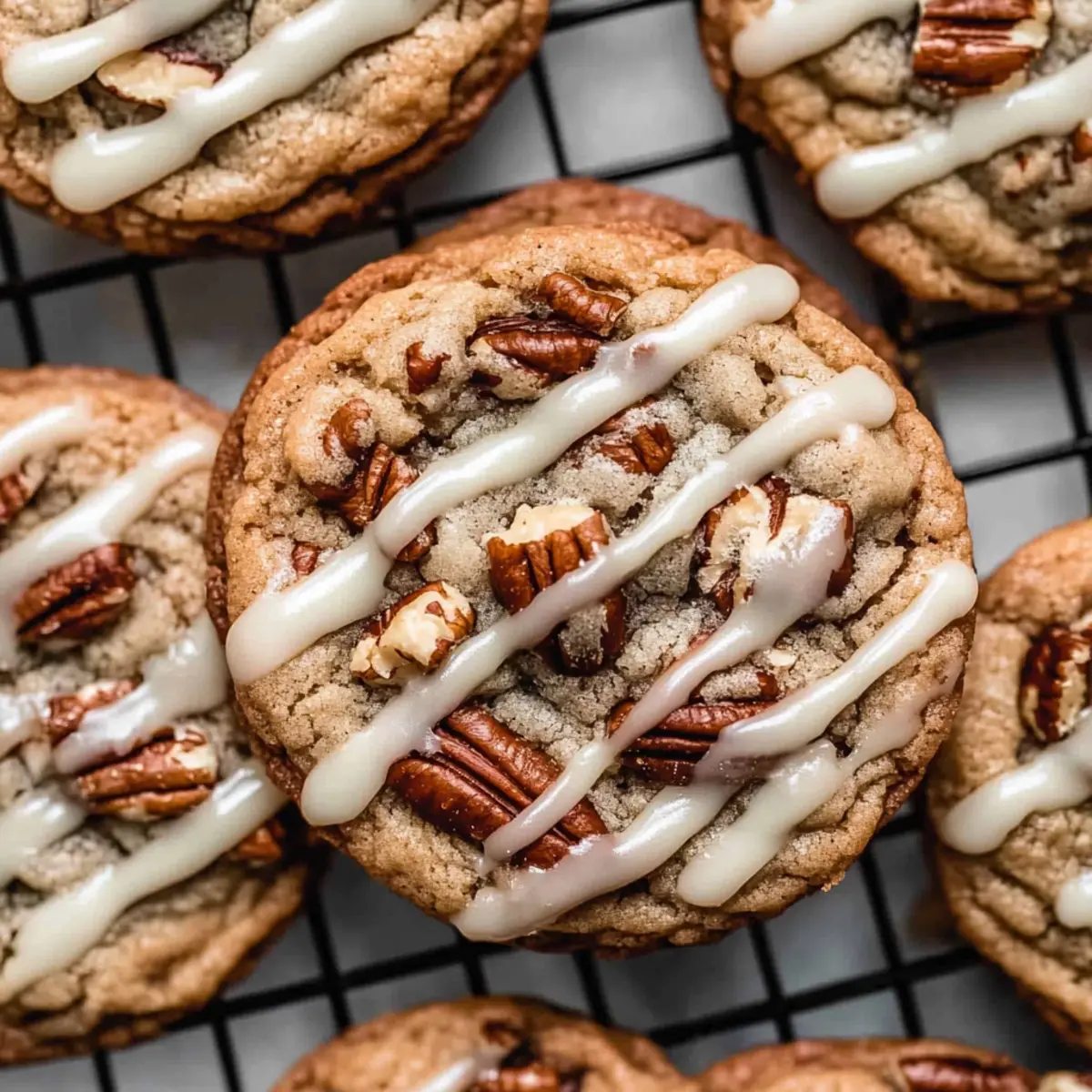 Maple Pecan Cookies with Brown Butter