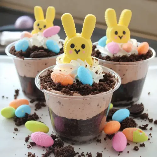 Easter Oreo Dirt Cake Cups