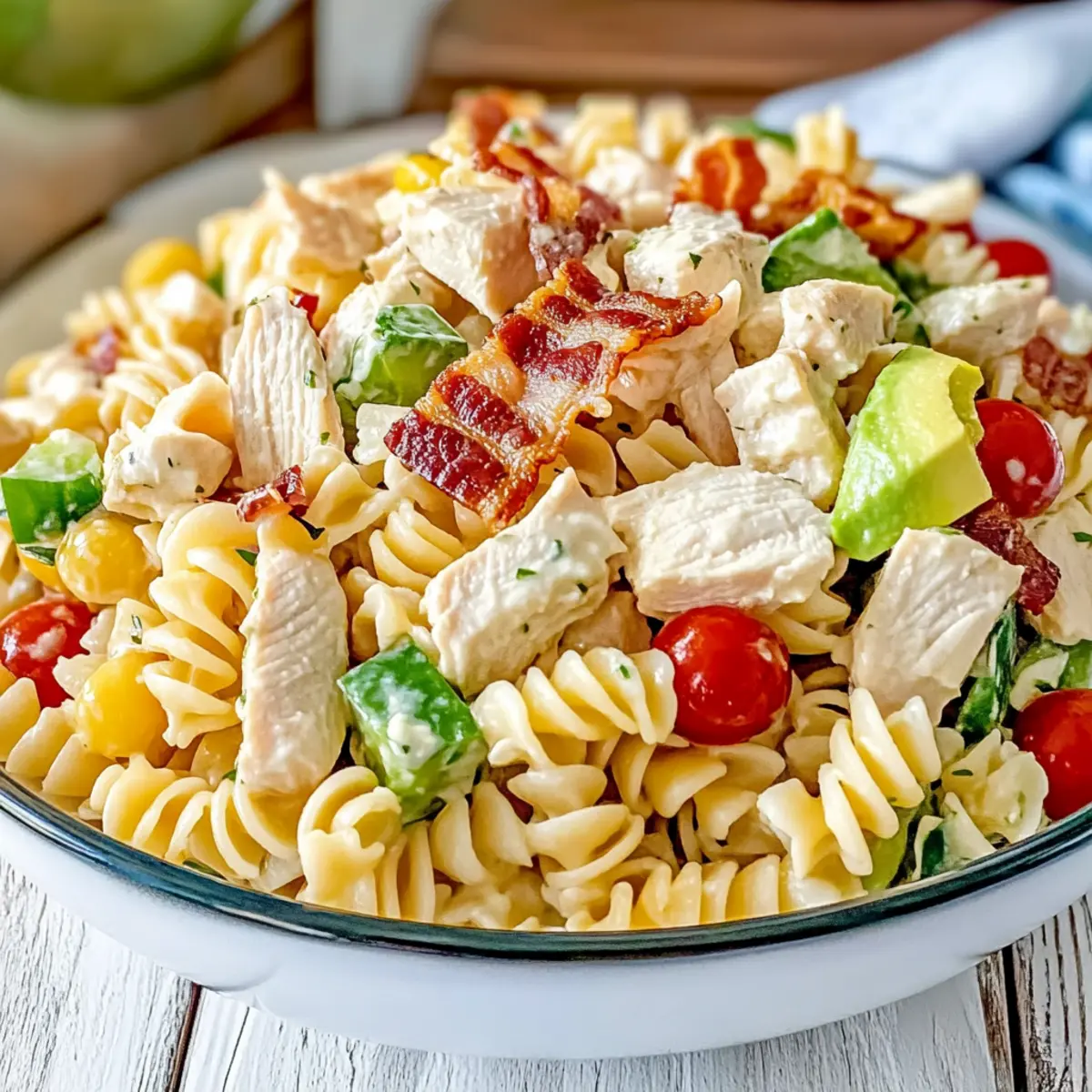 Chicken Club Pasta Salad