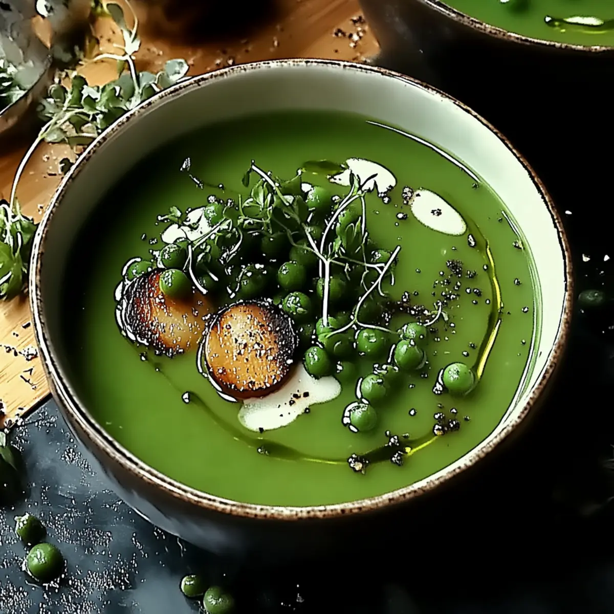 Witches Brew Green Pea Soup: