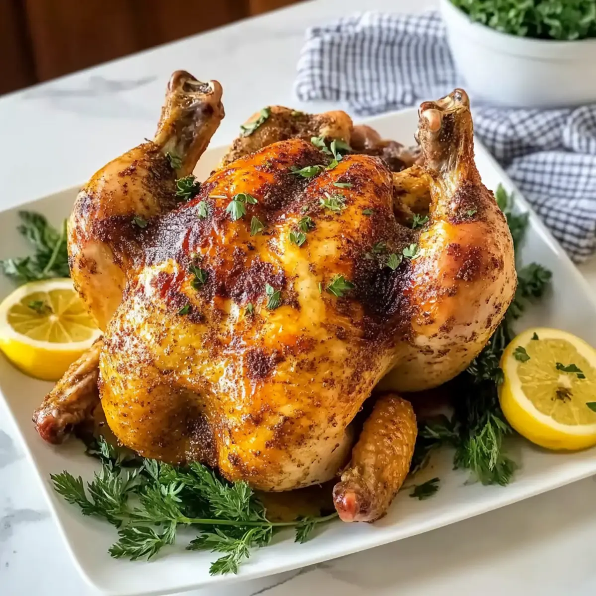 Seasoned Crockpot Whole Chicken